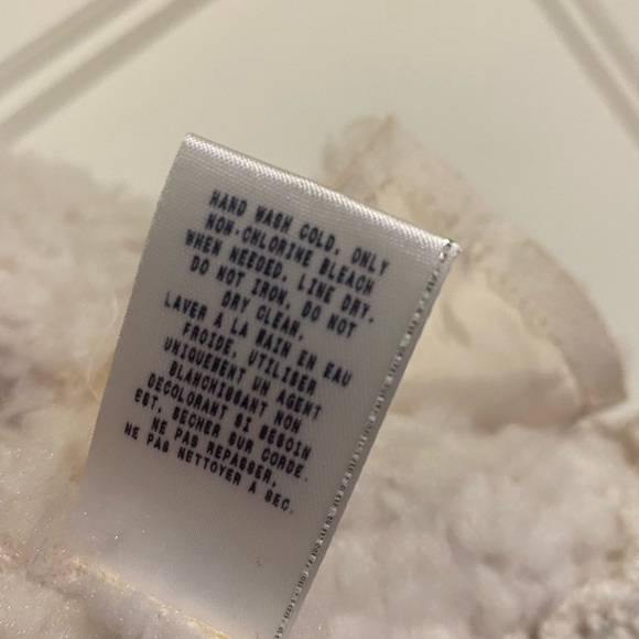 GUESS faux-leather coat features a faux-shearling lining and trim. - Picture 6 of 7